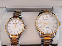 Curren Couple watches Gold | L8 Gifts 