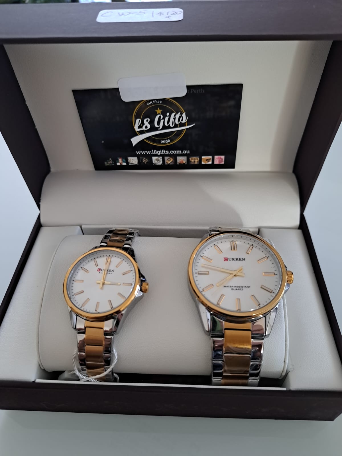 Curren Couple watches Gold | L8 Gifts 