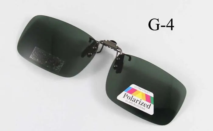 Polarized Sunglasses Clip on Can be flip up Sun Glasses Clip Driving Eyeglasses Polarized Clip on Sunglasses Alloy Bridge