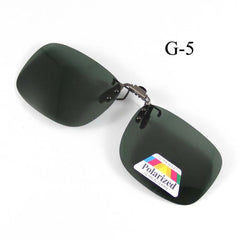 Polarized Sunglasses Clip on Can be flip up Sun Glasses Clip Driving Eyeglasses Polarized Clip on Sunglasses Alloy Bridge