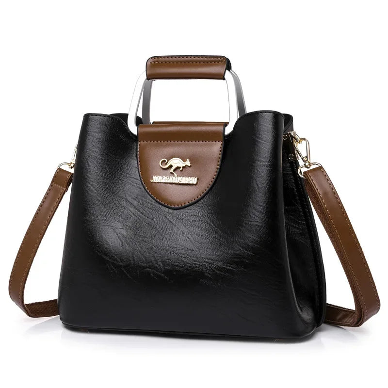 PU Soft Leather Texture Handbag New Cross-border Women's Bag