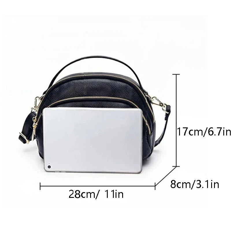 Genuine Leather Bags Female Designer Shoulder Tote