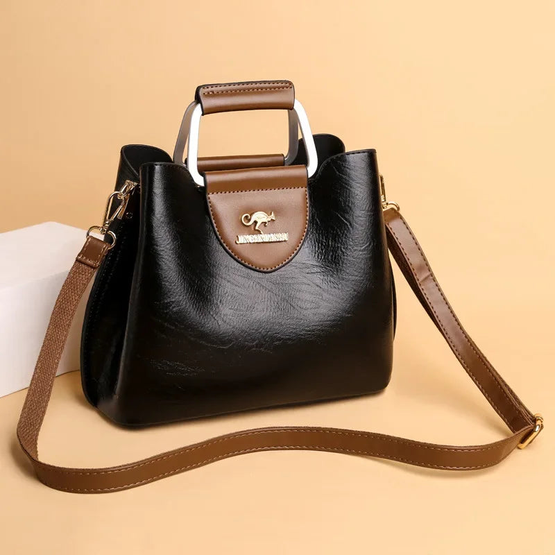 PU Soft Leather Texture Handbag New Cross-border Women's Bag