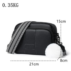 Genuine Leather Messenger Bag Women Fashion Style