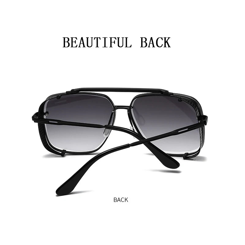 Punk Sunglasses For Men Oversized Steampunk Sunglasses Women Trendy Square Fashion Glasses Gafas De Sol Hombre Zonnebril Heren