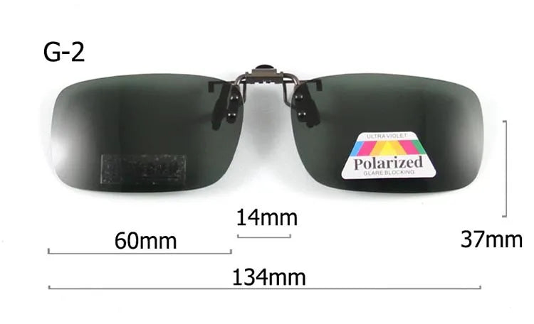 Polarized Sunglasses Clip on Can be flip up Sun Glasses Clip Driving Eyeglasses Polarized Clip on Sunglasses Alloy Bridge