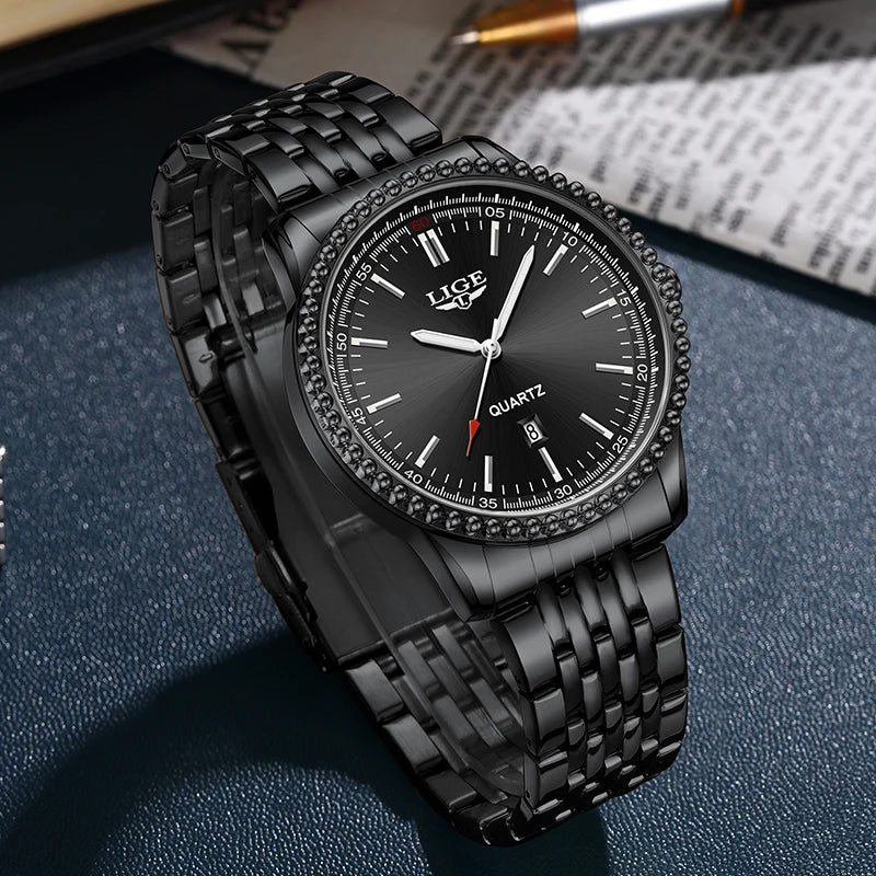 LIGE Top Brand Luxury Quartz Men's Watches Fashion Business