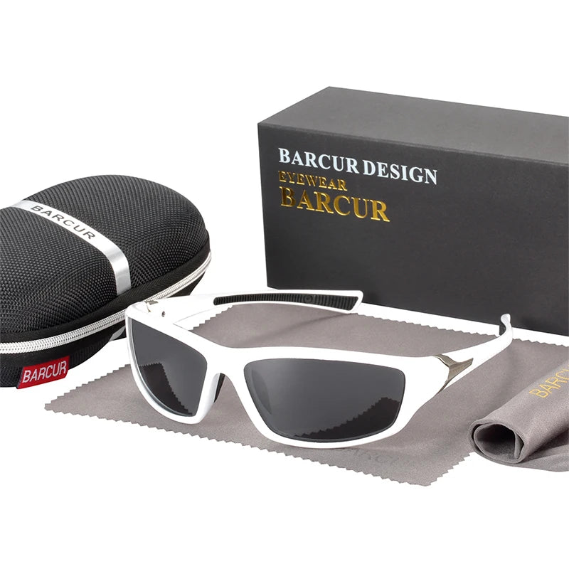 BARCUR Sport TR90 Material Sunglasses Frame Polarized Men